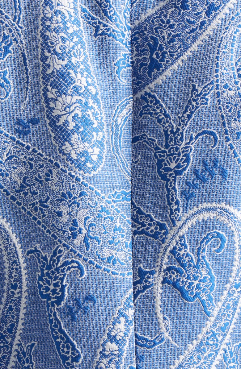 Etro Microcheck Embroidered Paisley Jacket, Alternate, color, Multicolour On Blue Base
