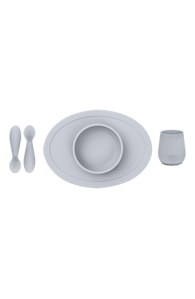 ezpz First Foods Set, Main, color, Pewter