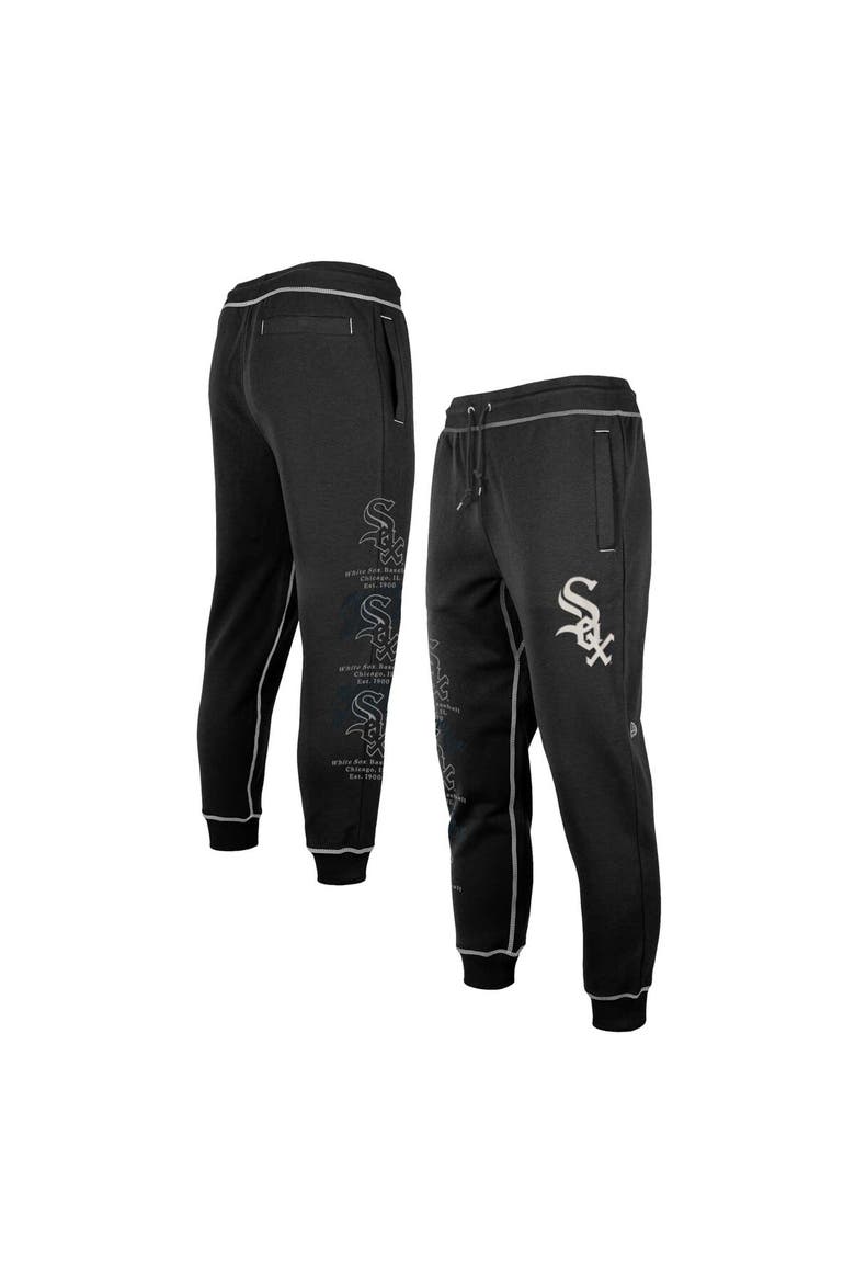Men's New Era Black Chicago White Sox Team Split Jogger Pants, Main, color, Black