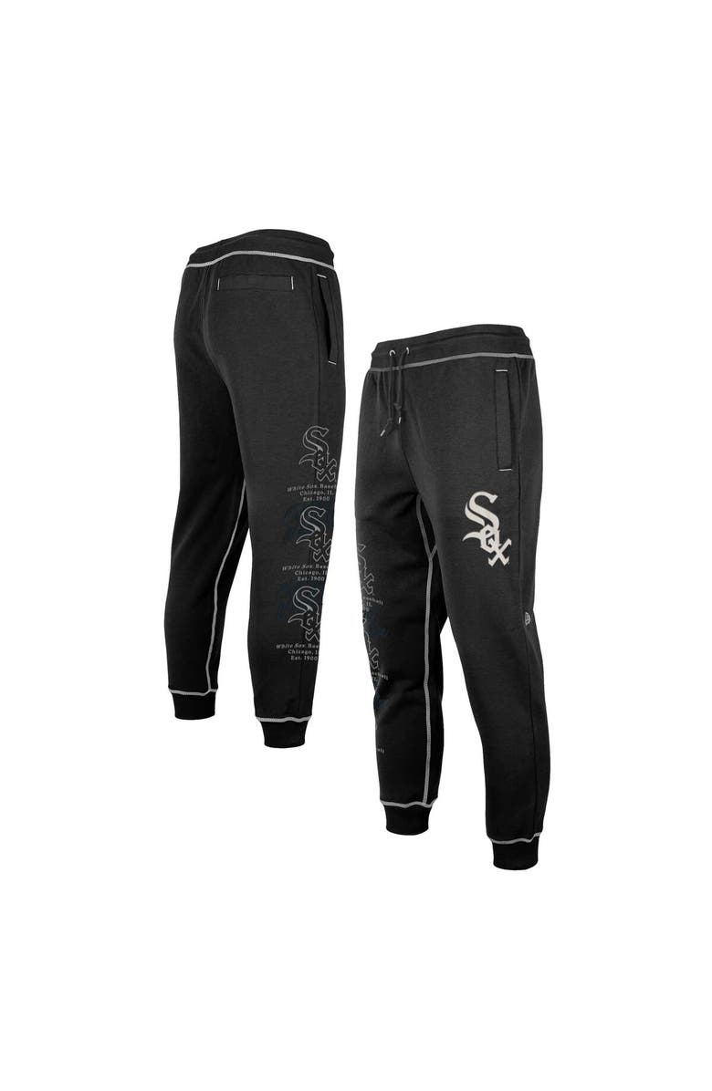 New Era Men's New Era Black Chicago White Sox Team Split Jogger Pants, Main, color, Black