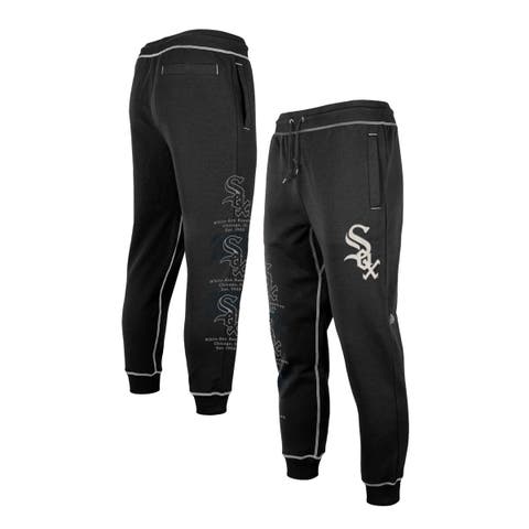 Men's New Era Black Chicago White Sox Team Split Jogger Pants