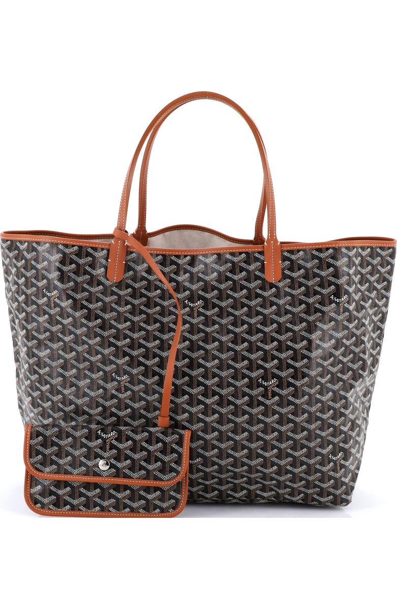 Pre-Owned Goyard Saint Louis Tote Coated Canvas GM, Alternate, color, Brown