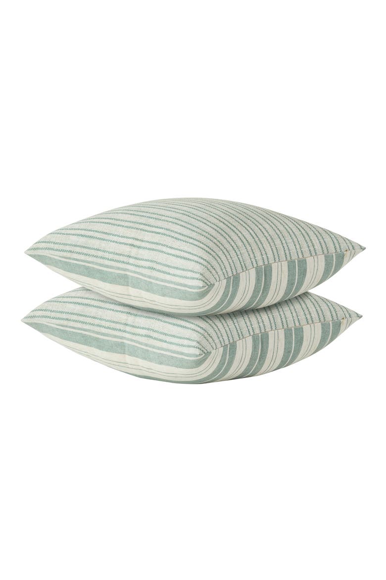 Cassia Set of 2 Reversible Throw Pillows, Alternate, color, SAGE