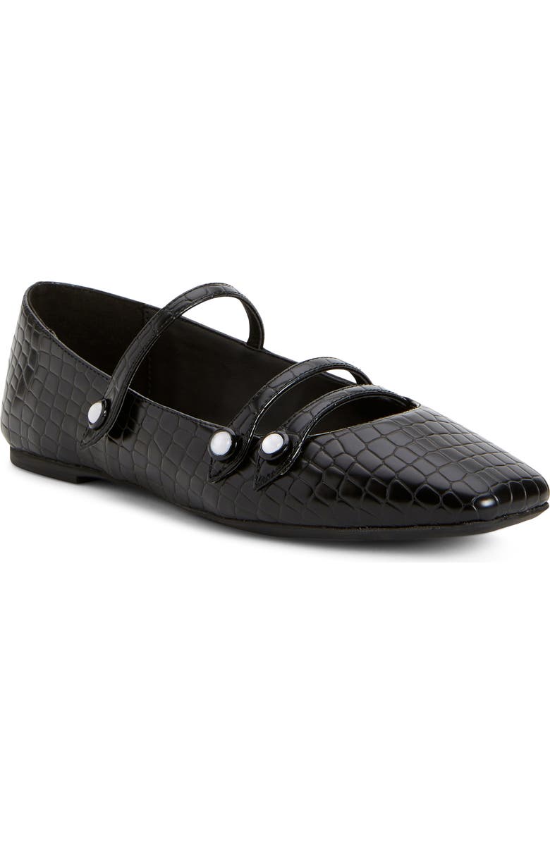 Katy Perry The Evie Croc Embossed Button Flat, Main, color,