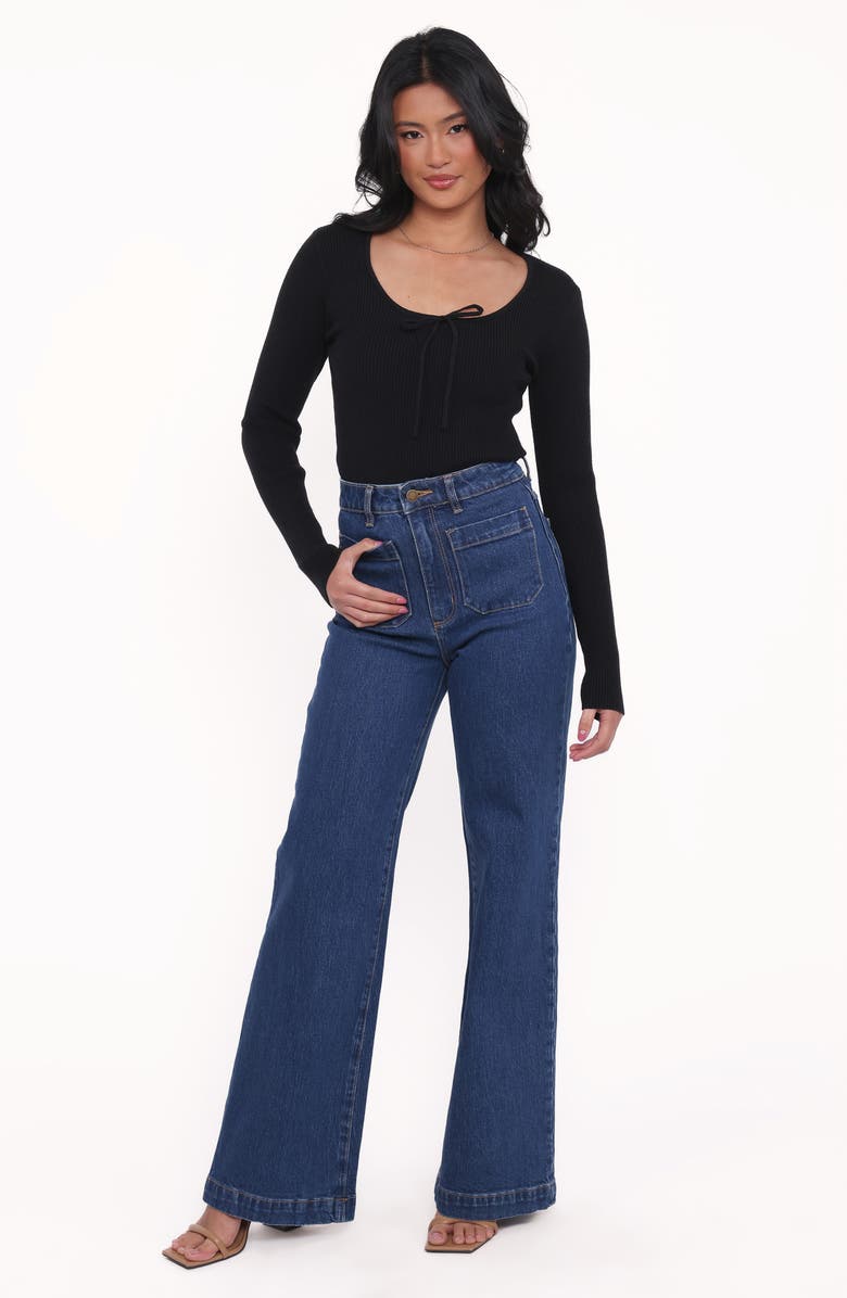 Petal & Pup Cooper Rib Sweater, Alternate, color, Black