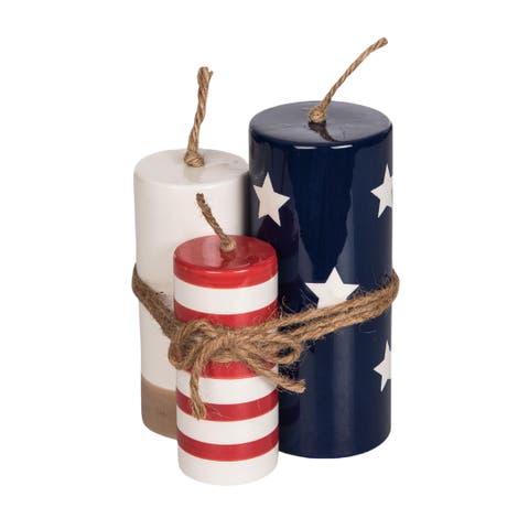 Dolomite Firework Bundle Decor Patriotic Home Décor