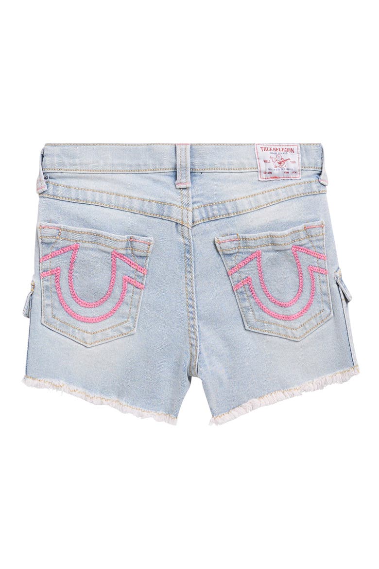 Kids' Denim Shorts, Alternate, color, SKY BLUE