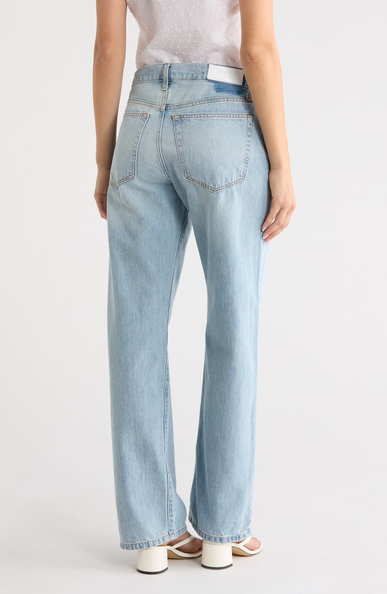 Re/Done Loosie High Waist Wide Leg Jeans, Alternate, color, Silver Springs