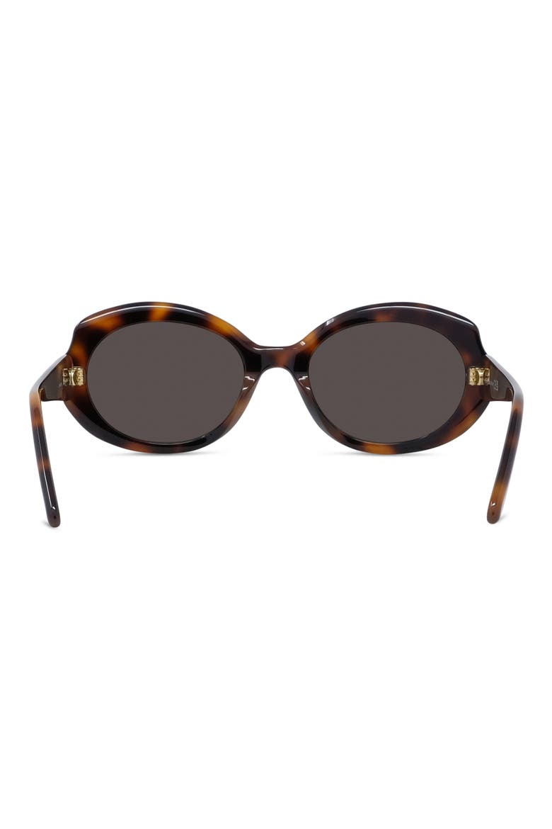 Thin Mini 54mm Oval Sunglasses, Alternate, color, DARK HAVANA / BROWN