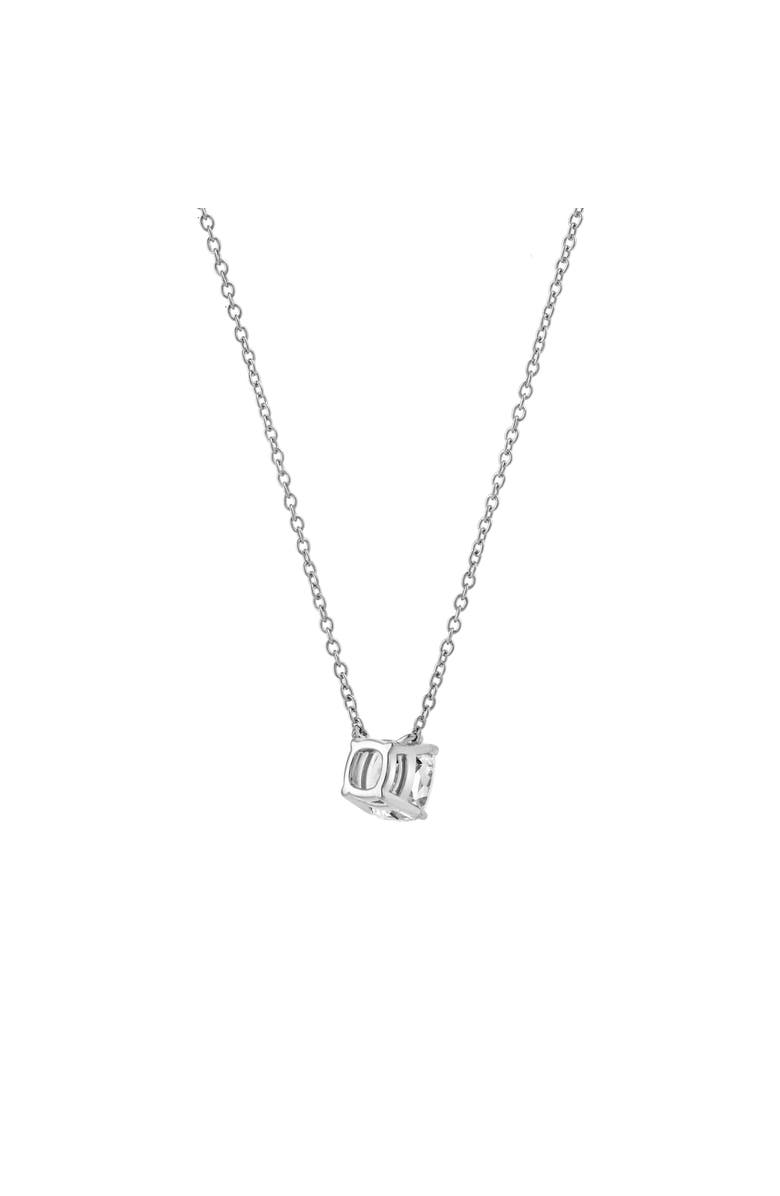LuvMyJewelry Cushion Chic 14K Gold Lab Grown Diamond Necklace - 0.75 ct, Alternate, color, 14K White Gold