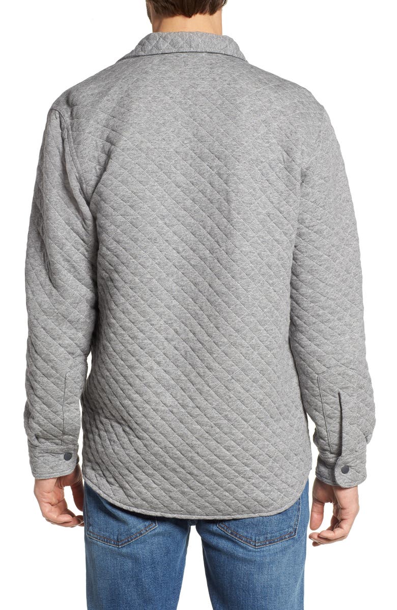 Faherty Belmar Quilted Snap Shirt Jacket, Alternate, color,