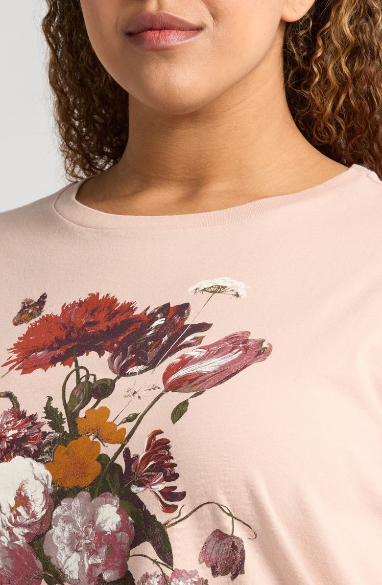 Lucky Brand Heritage Bouquet Boyfriend T-Shirt, Alternate, color, 