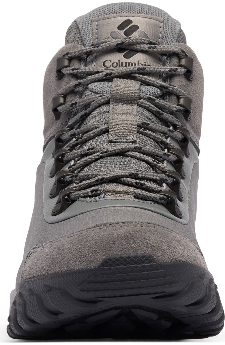 Columbia Burnsider<sup
™</sup
Waterproof Hiking Boot, Alternate, color, Charcoal/ Black