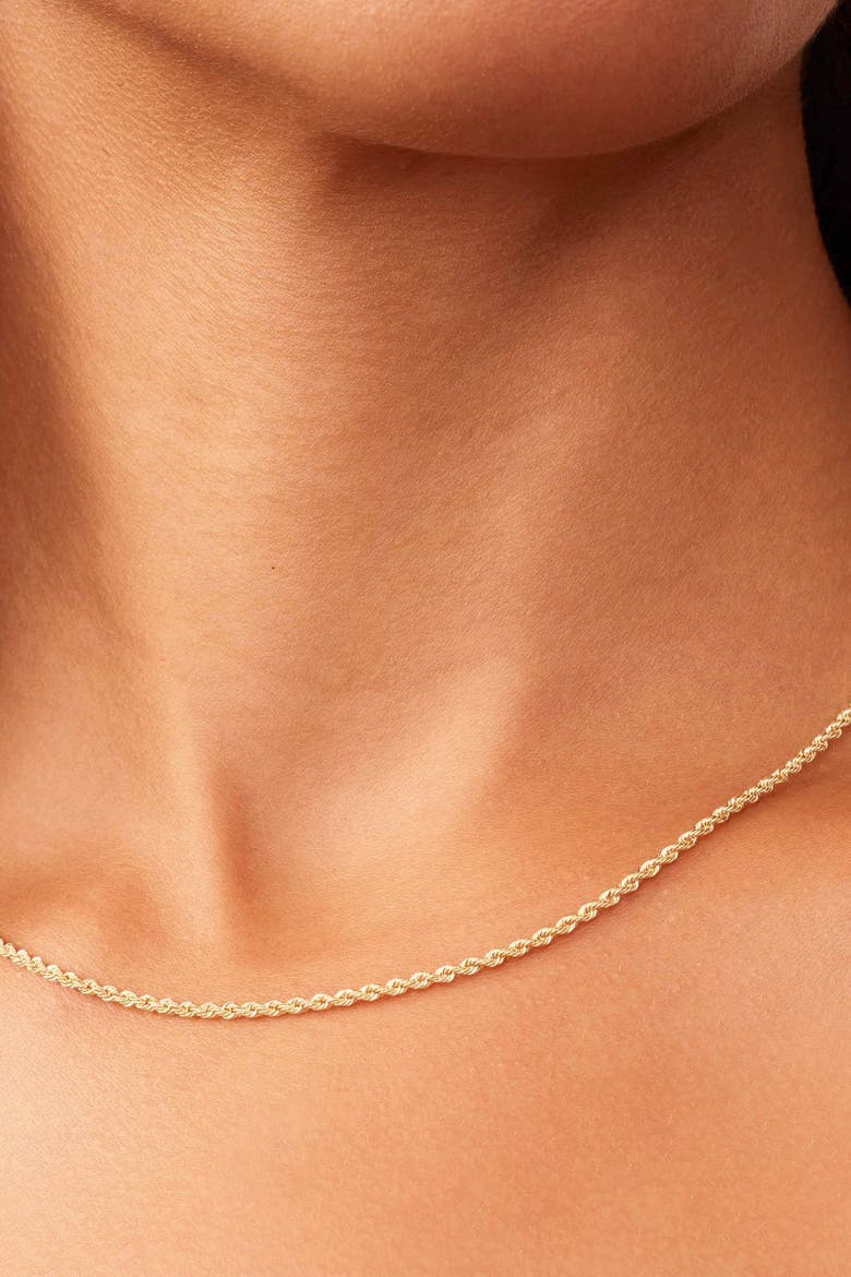 10K Gold Roman Rope Bold Chain Necklace, Alternate, color, Yellow Gold