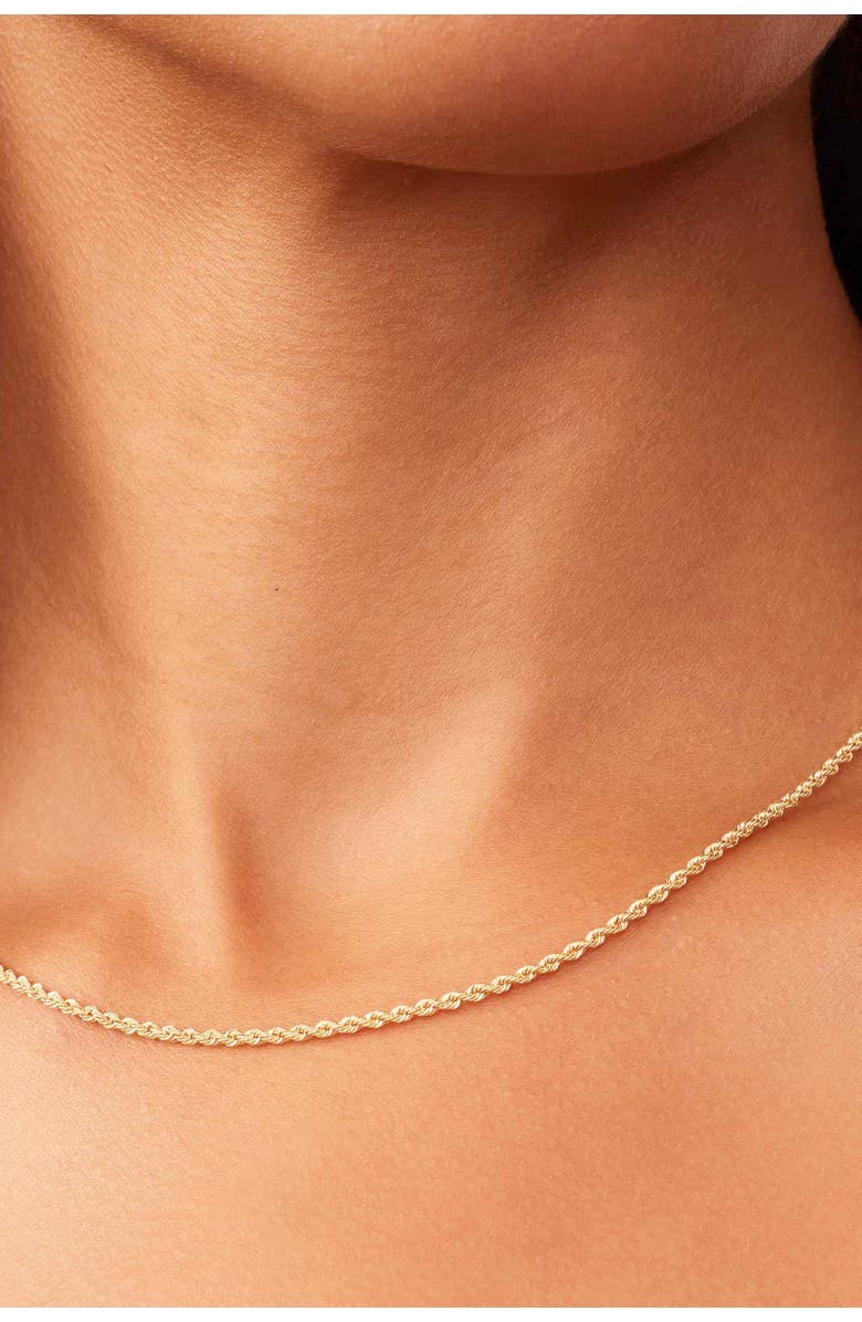 Oradina 14K Gold Roman Rope Bold Chain Necklace, Alternate, color, Yellow Gold