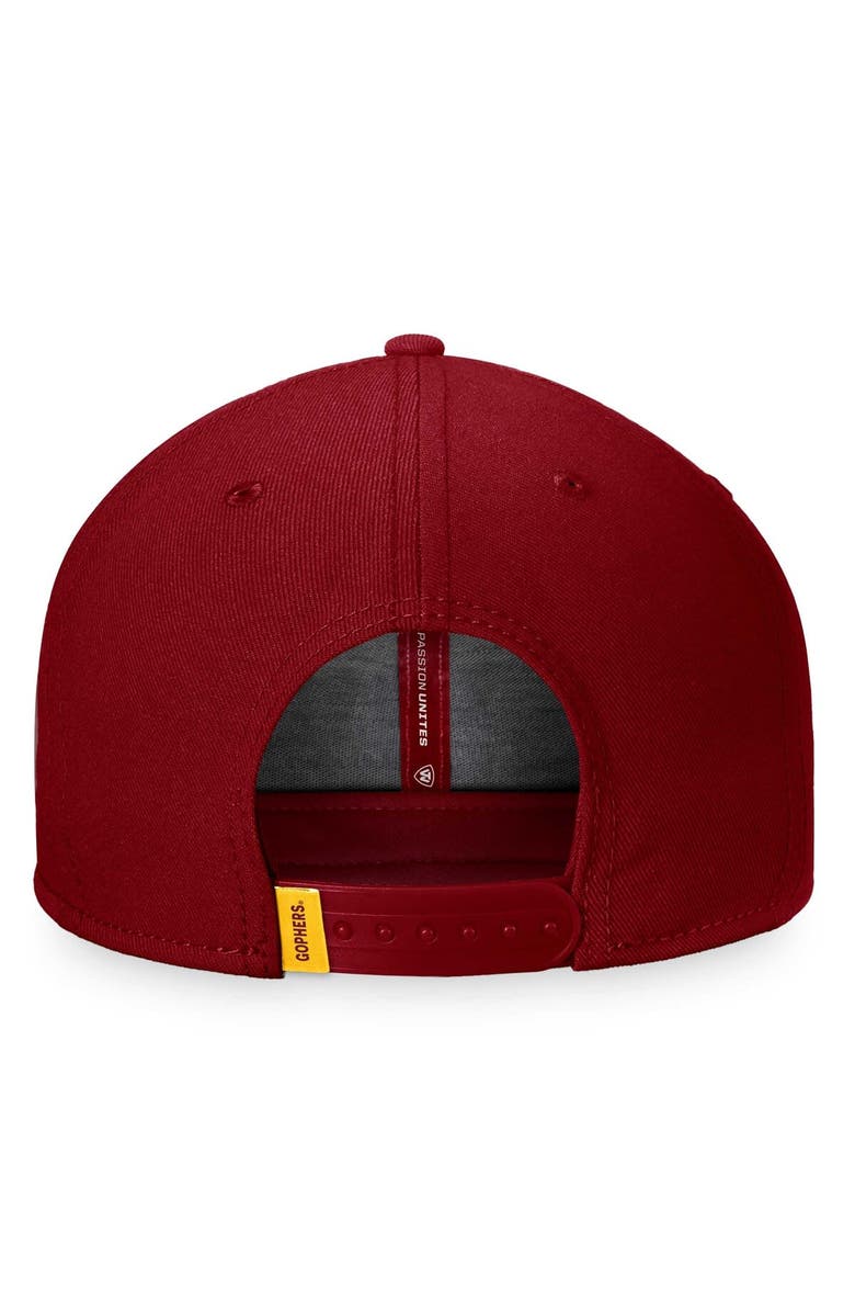 TOP OF THE WORLD Men's Top of the World Maroon Minnesota Golden Gophers Bank Hat, Alternate, color, Maroon