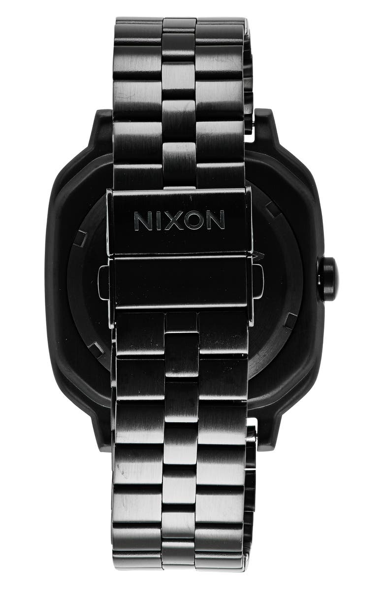 Nixon Fremont Goldtone Bracelet Watch, 40mm, Alternate, color, Black / Black Multi