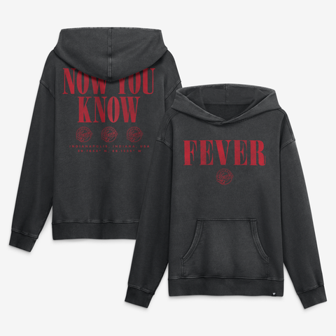 Men's Fanatics Black Indiana Fever Relaxed Washed Hoodie