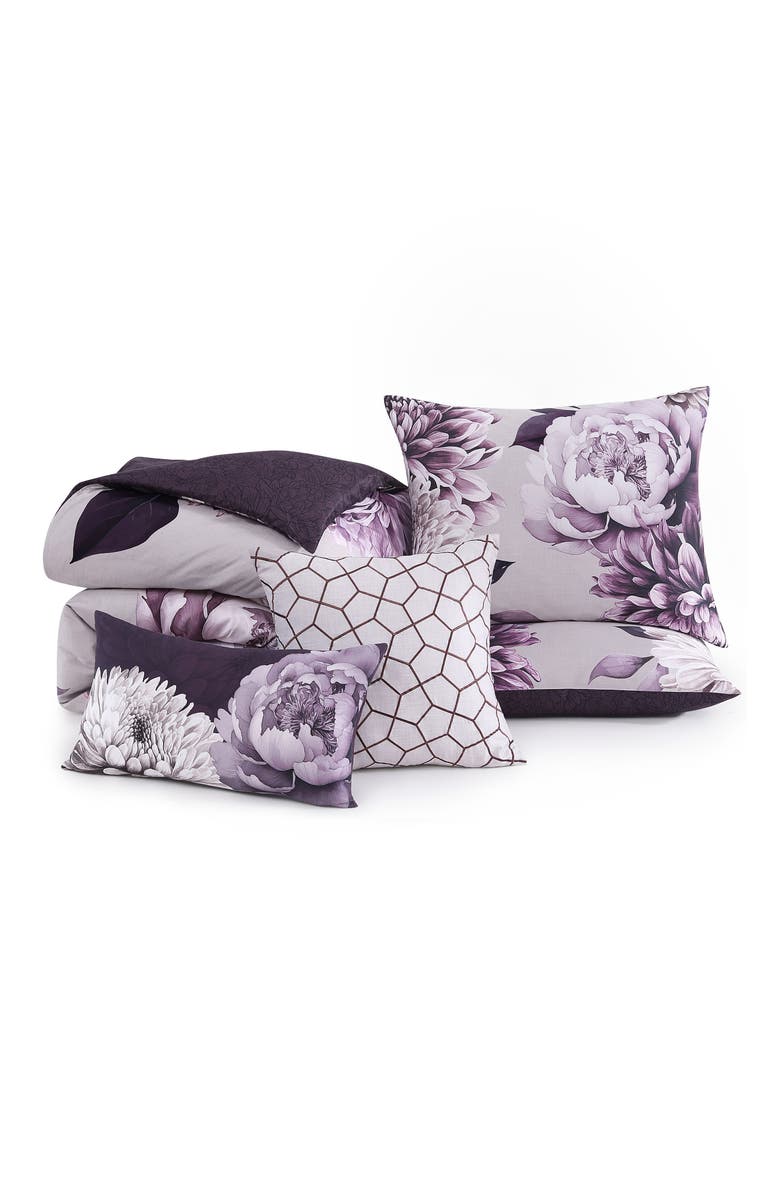Bebejan Plum Petal 5-Piece Reversible Comforter Set, Alternate, color, Purple