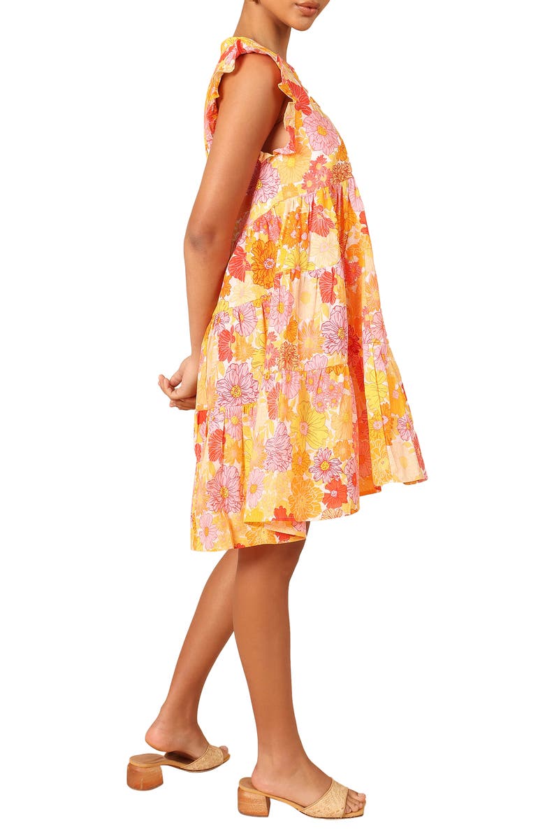 Petal & Pup Zuma Floral Cotton Babydoll Dress, Alternate, color,