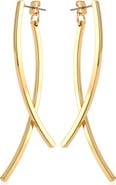 Vince Camuto Interlocking Curve Drop Earrings