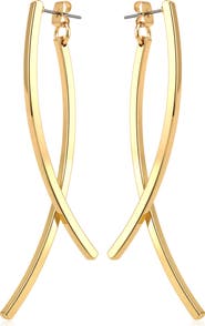 Vince Camuto Interlocking Curve Drop Earrings