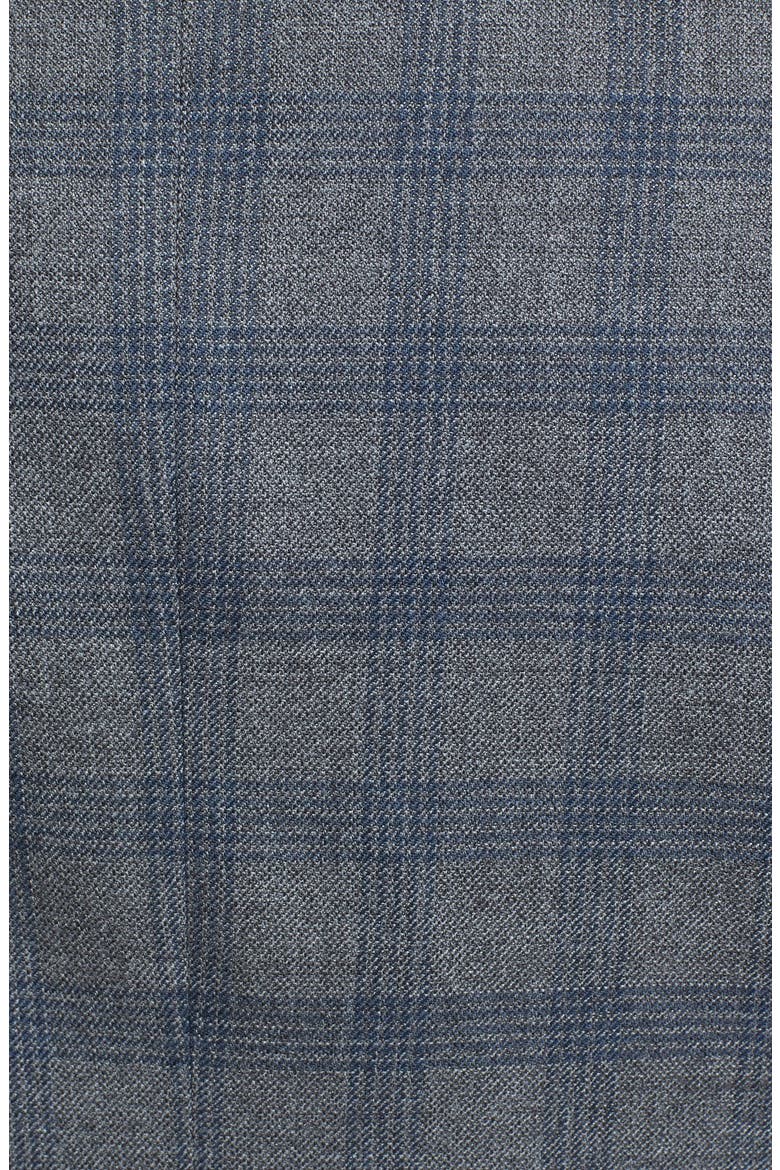 Trim Fit Plaid Sport Coat, Alternate, color, GREY