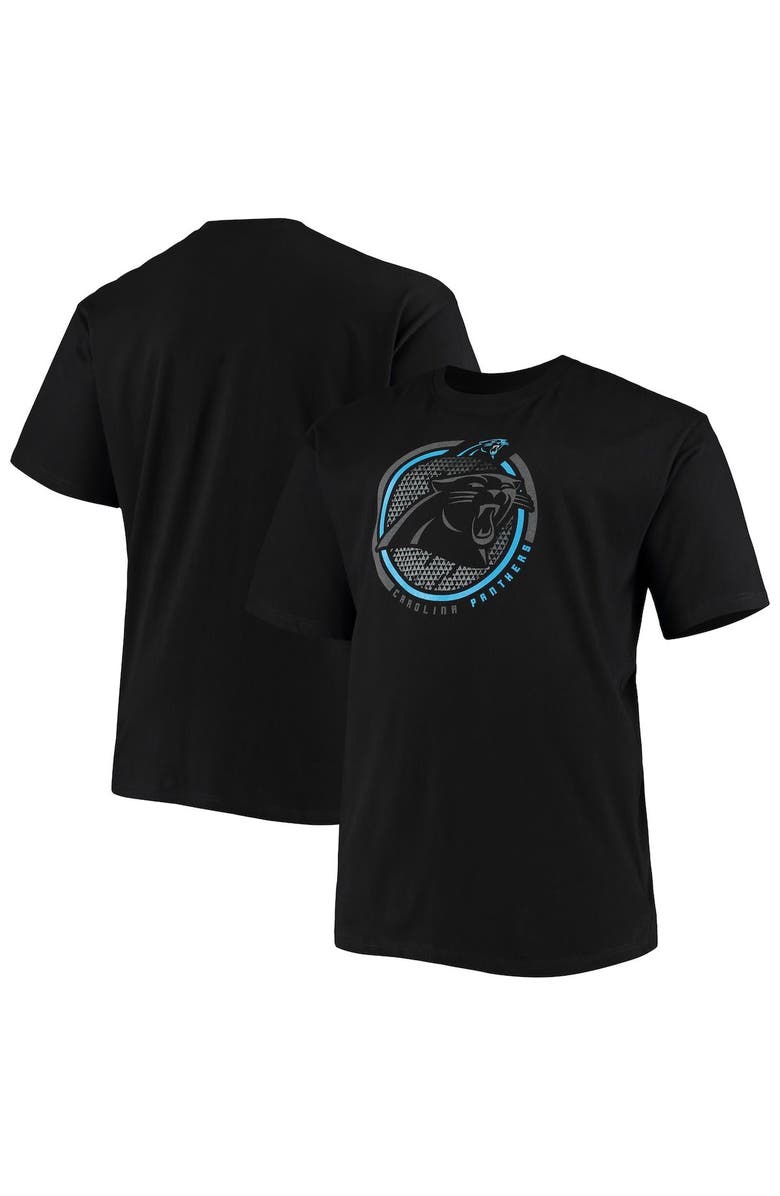 FANATICS Men's Fanatics Branded Black Carolina Panthers Big & Tall Color Pop T-Shirt, Alternate, color, 