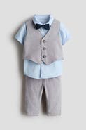 H&M 4-piece Linen-blend Dressy Set