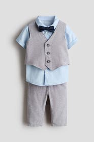 H&M 4-piece Linen-blend Dressy Set