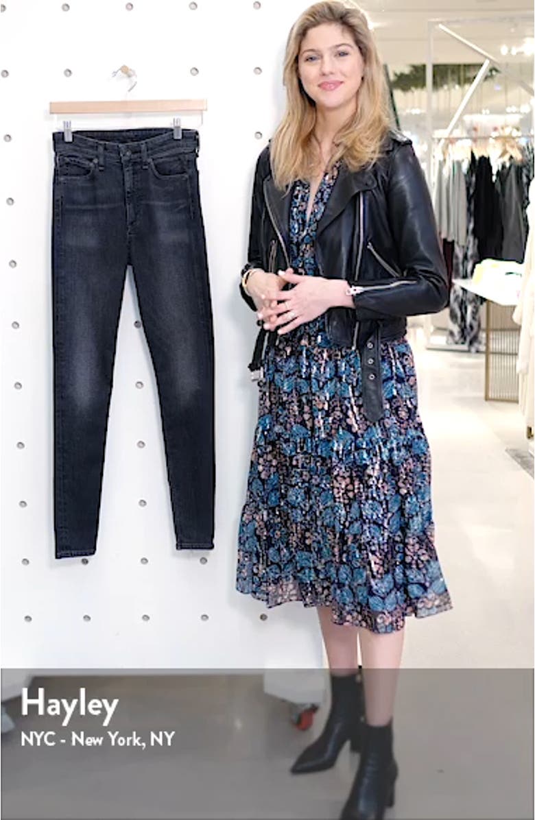 Nina High Rise Ankle Skinny Jeans, sales video thumbnail