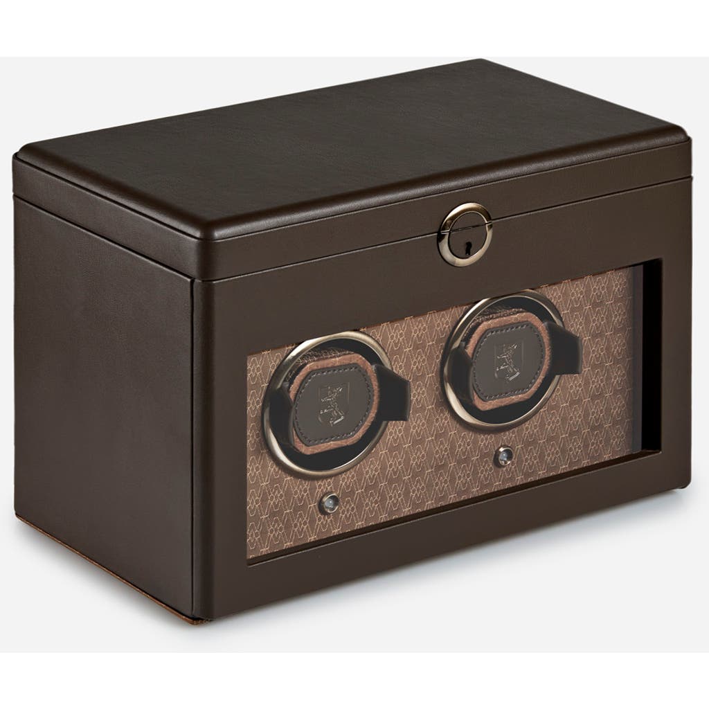 Wolf Earth Double Watch Winder In Coffee