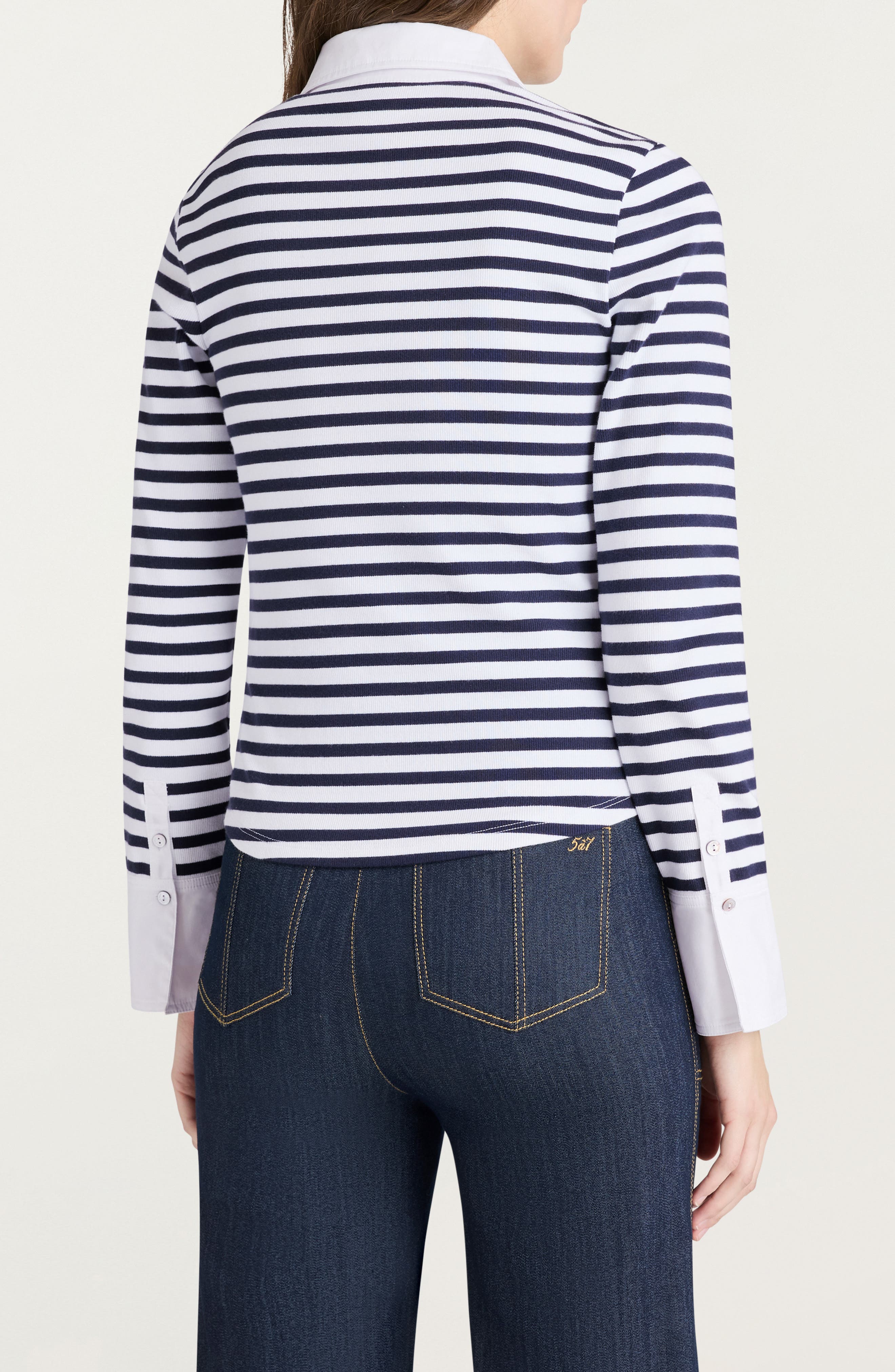 Jaden Stripe Polo Top - image 2
