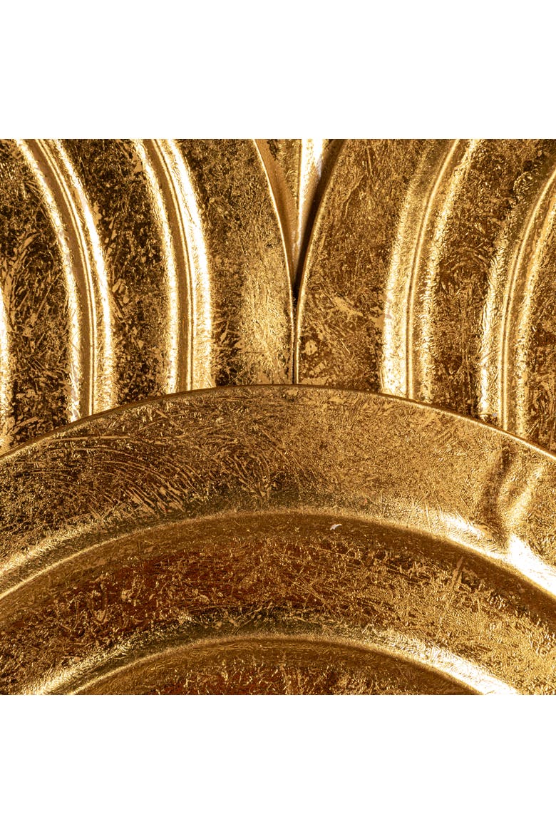 Decorative Waves Wall Art, Alternate, color, Gold