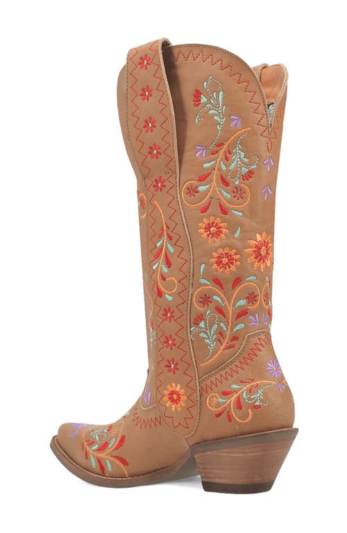 DINGO DINGO BEETLE JUICE EMBROIDERED LEATHER BOOT