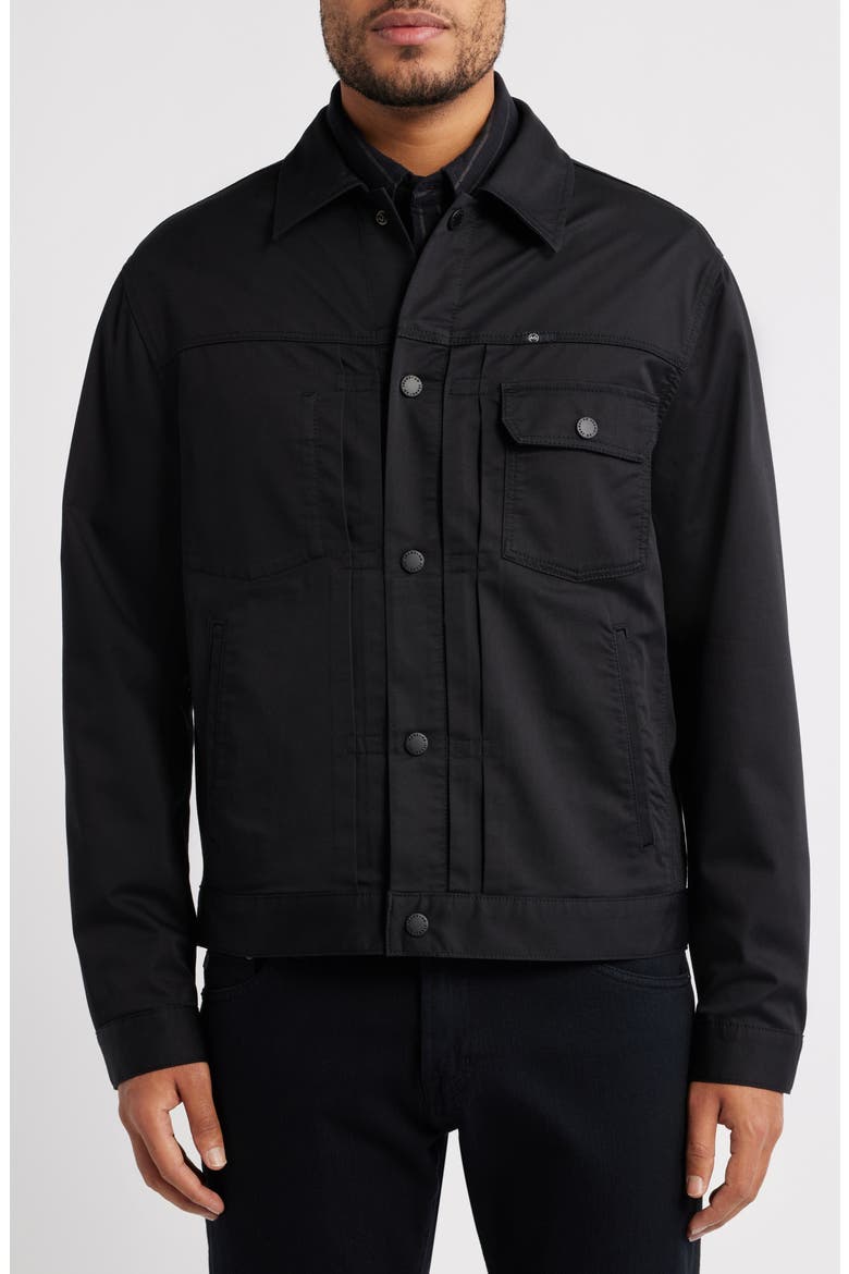 Sid Stretch Cotton Blend Jacket, Alternate, color, TRUE BLACK