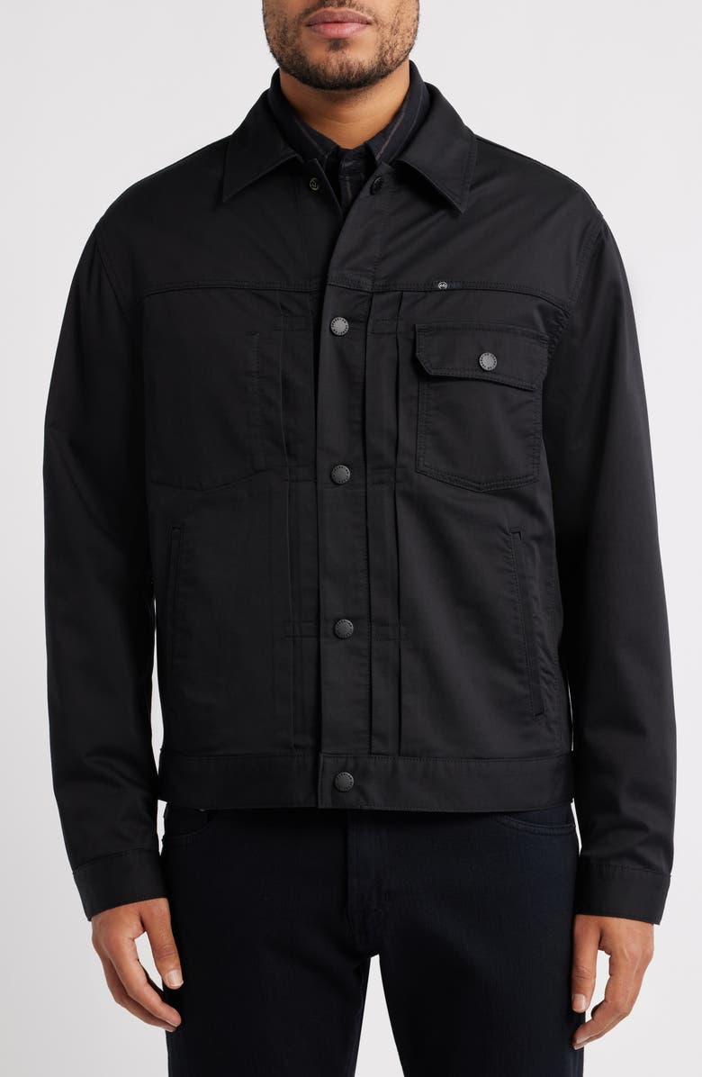 AG Sid Stretch Cotton Blend Jacket, Alternate, color, True Black