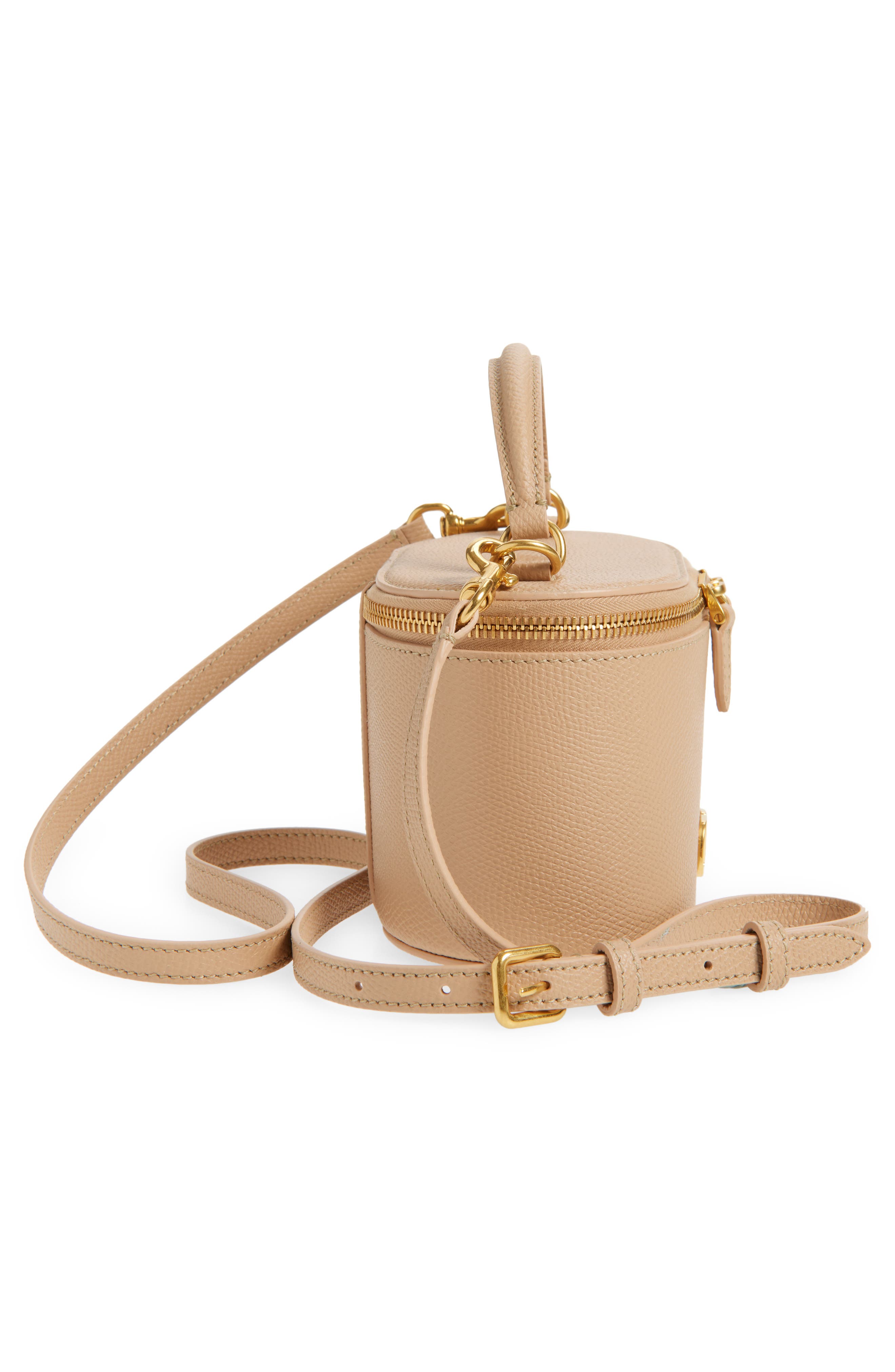 Valentino Garavani VLOGO Signature Leather Vanity Case, Alternate, color, Rose