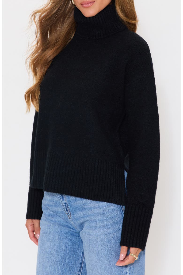 Turtleneck Sweater, Alternate, color, BLACK
