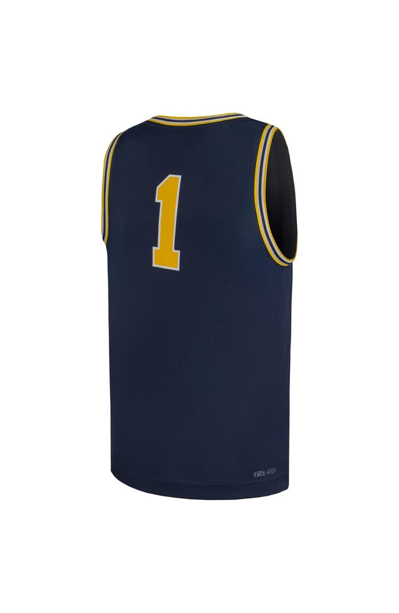 Jordan Brand Youth Jordan Brand #1 Navy Michigan Wolverines Replica Basketball Jersey, Alternate, color, Navy