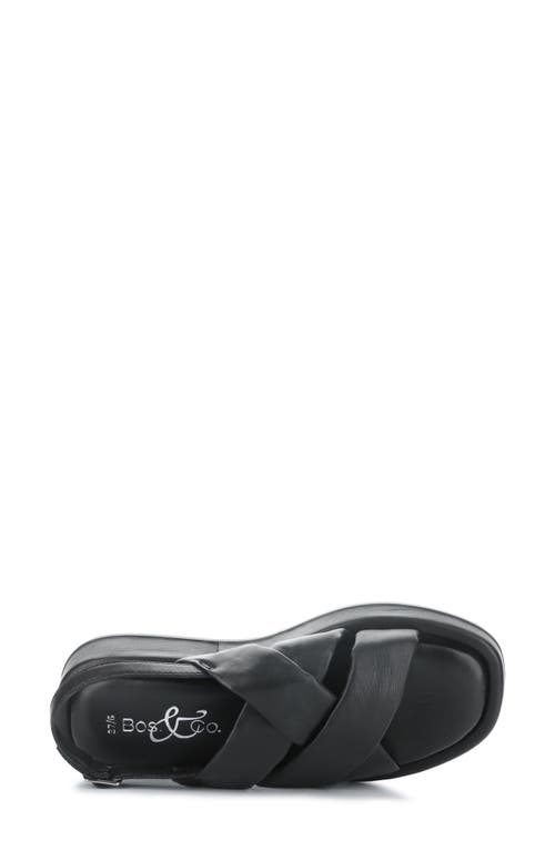 Bos. & Co. Blitz Slingback Platform Sandal In Black