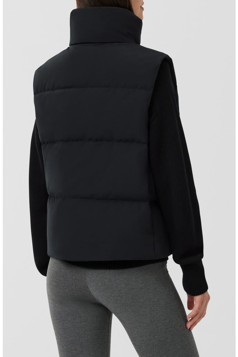 Grandview Black Label Crop 750 Fill Power Down Puffer Vest, Alternate, color, BLACK