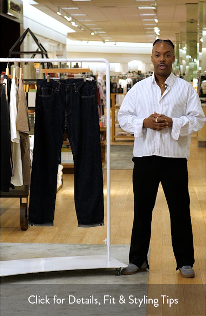 505<sup>™</sup> Relaxed Straight Leg Selvedge Jeans, sales video thumbnail