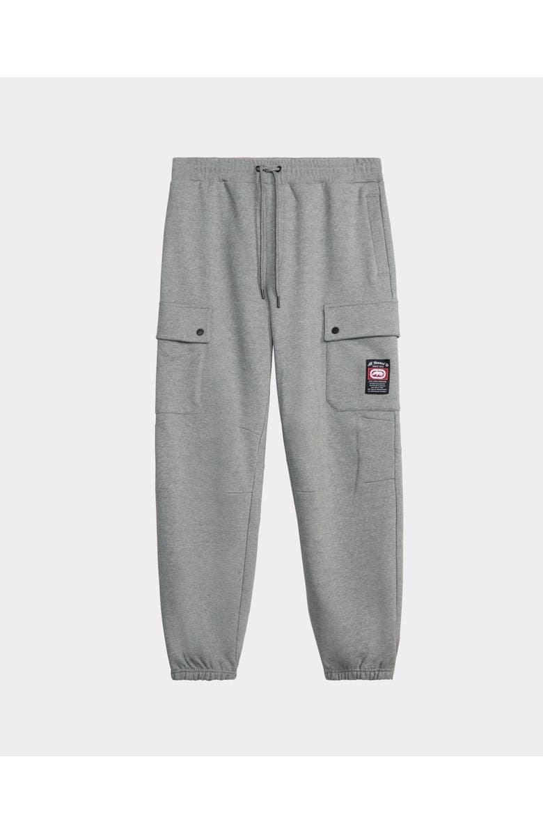 ECKO Cargo Pocket Fleece Joggers, Main, color, Heather Grey