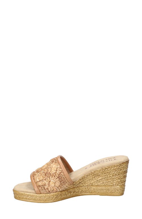 EASY STREET EASY STREET RICCI ESPADRILLE PLATFORM WEDGE SLIDE SANDAL