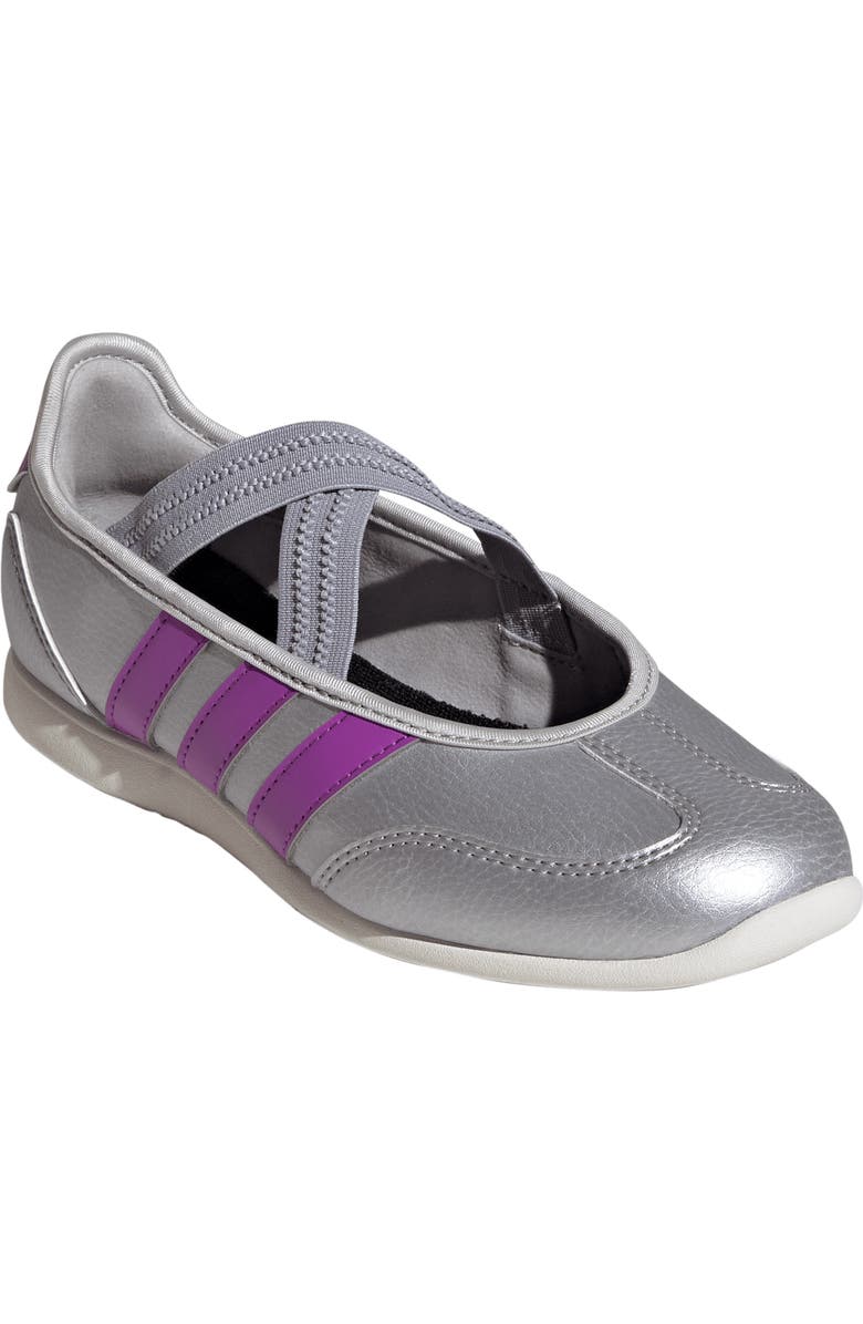 adidas Kids' Barreda Mary Jane Flat, Main, color, Silver / Purple / Off White