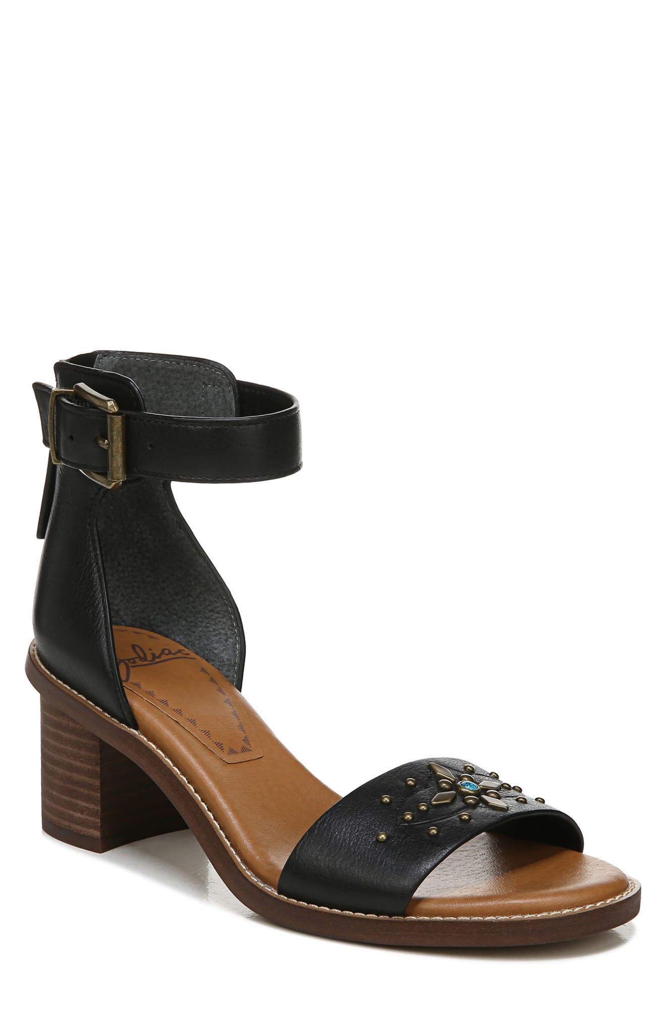 Zodiac Isla Studded Block Heel Sandal, Main, color, 