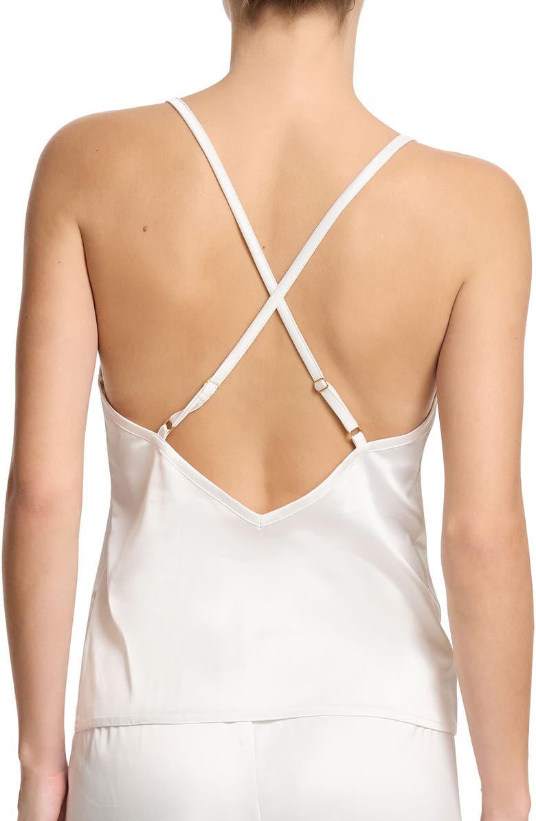 Hanky Panky Satin Camisole, Alternate, color, Light Ivory