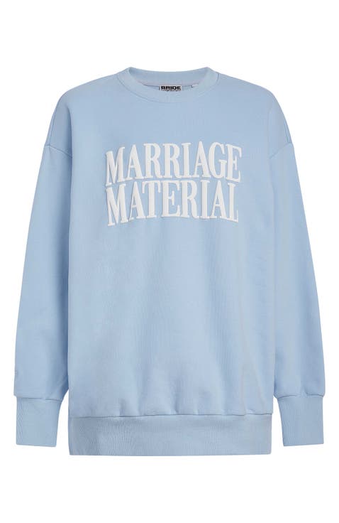 Marriage Material Oversize Crewneck