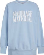 BRIDEMERCH Marriage Material Oversize Crewneck